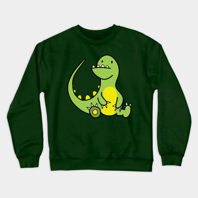 The Little Fat Dino Crewneck Sweatshirt by GusDynamite